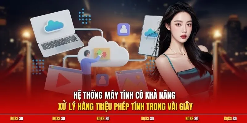 Hệ thống máy tính có khả năng xử lý hàng triệu phép tính trong vài giây