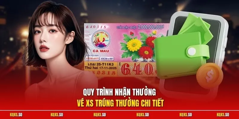 Quy trình nhận thưởng vé XS trúng thưởng chi tiết